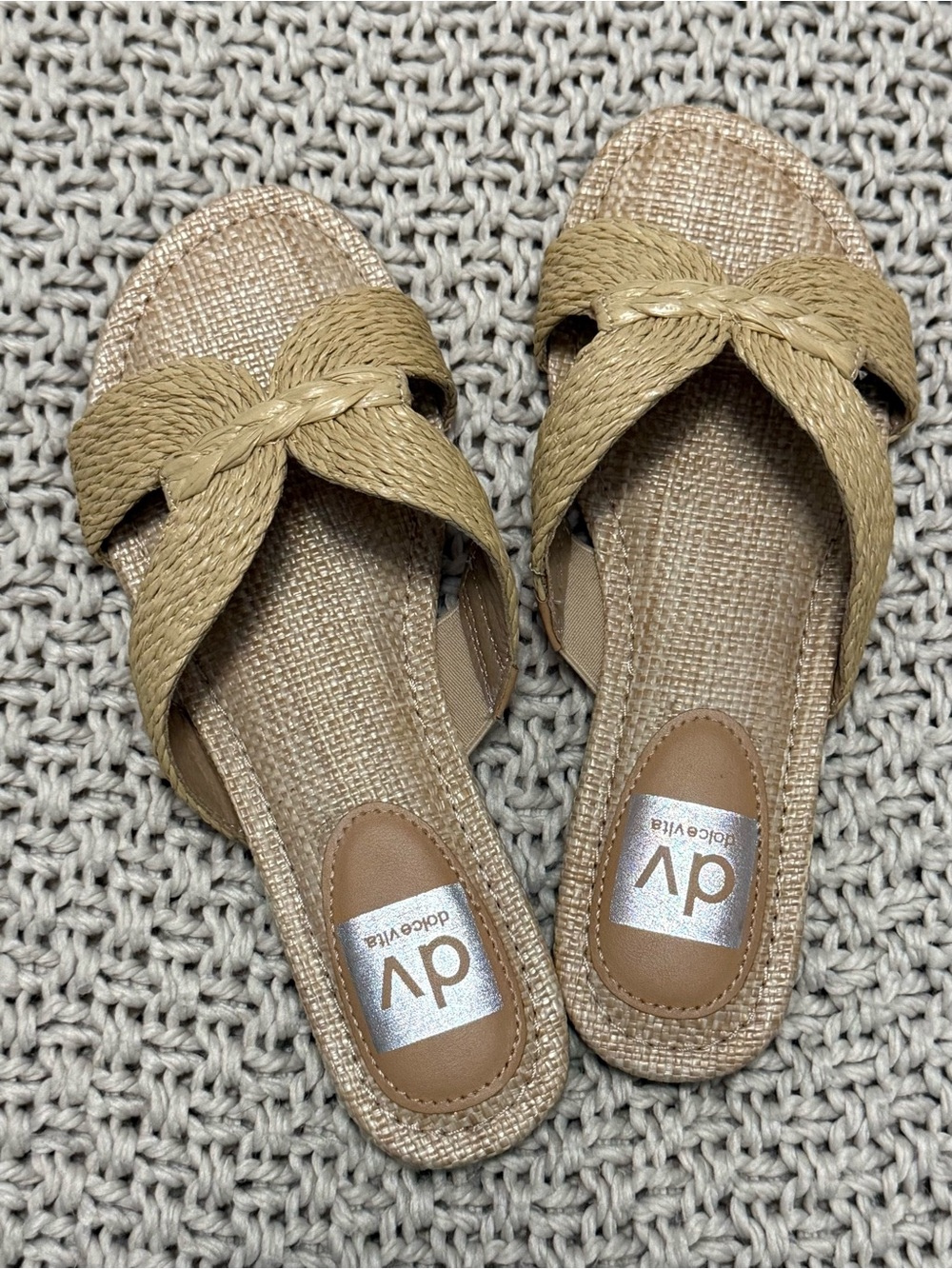 DV by Dolce Vita Braided Light Tan Woven Sandals